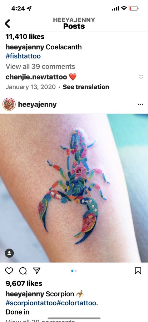 Watercolor Scorpion, Scorpion Tattoo, Rose Tattoo, Scorpion, Fish Tattoos, Watercolor Tattoo, Body Art, Tattoo Ideas, Tattoos