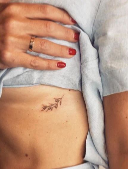 Greece Tattoos Small, Tattoo Ideas Olive Branch, Olive Branch Small Tattoo, Italy Tattoo Ideas Italian Design, Italian Olive Branch Tattoo, Dainty Italian Tattoos, Olive Branch Tattoo Women, Oliver Branch Tattoo, Tiny Olive Branch Tattoo