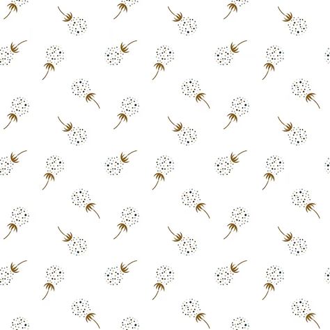 Premium Vector | Vector seamless neutral baby dandelion flower pattern simple simple floral pattern vector illustration Flower Pattern Simple, Simple Floral Pattern, Dandelion Pattern, Pattern Simple, Dandelion Flower, Andover Fabrics, Pattern Vector, Neutral Baby, Vector Photo