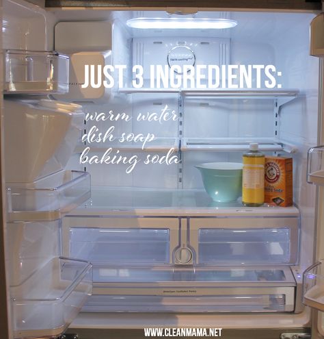 Just 3 Ingredients to Clean You Refrigerator and Freezer via Clean Mama Clean Hacks, Homemade Toilet Cleaner, Clean Baking Pans, Clean Mama, Hardwood Floor Cleaner, Cleaning Painted Walls, Glass Cooktop, Deep Cleaning Tips, Clean Dishwasher