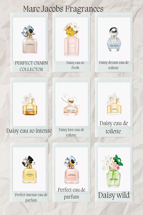 Marc Jacobs, Perfect Marc Jacobs, Daisy Perfect Mark Jacobs, Marc Jacobs Perfume Collection, Marc Jacobs Perfume, Seductive Perfume, Bday Wishlist, Fragrances Perfume Woman, Bath And Body Works Perfume, Perfume Scents, Best Perfume