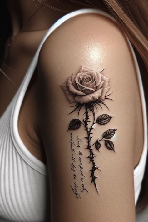 Black And White Roses Tattoo, Arm Tattoo For Women, Lotus Blooming, Positivity Tattoo, Marriage Tattoos, Minimal Tattoos, Rose Tattoos For Women, Cross Tattoos For Women, Beautiful Tattoos For Women