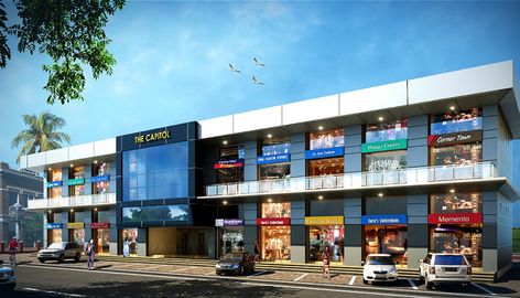 3d Commercial, Commercial Building Plans, Shopping Mall Design, Building Design Plan, Commercial Design Exterior, Retail Architecture, Apartment Exterior, House Outer Design, Concept Models Architecture