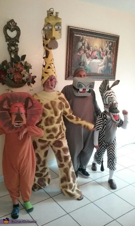 Alex The Lion, Hippo Costume, Zebra Costume, Madagascar Movie, Themed Costumes, Giraffe Costume, Penguin Costume, Movie Halloween Costume, Robot Costumes