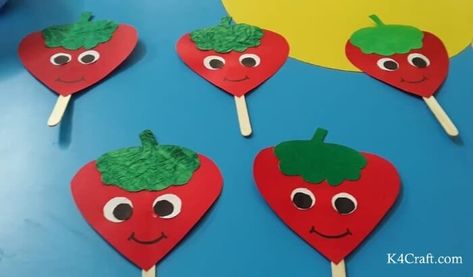 Red Day Craft Ideas & Activities for Preschool Kids - K4 Craft Red Day Crafts For Kindergarten, Red Day Takeaway For Preschool, Red Activity For Preschool, Red Color Art Craft For Preschool, Red Day Celebration In School, Preschool Red Crafts, Red Colour Activity For Kids, Red Paper Craft, Color Red Activity For Preschool