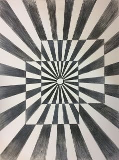 I love Op Art and I thought it would be the perfect lesson to teach Art 1's how to use colored pencils. We began by discussing O... Wallpaper Trippy, Op Art Lessons, Illusion Kunst, Classe D'art, Illusion Drawings, Colored Pencil Tutorial, Optical Illusions Art, Illusion Art, Drawing Tutorials