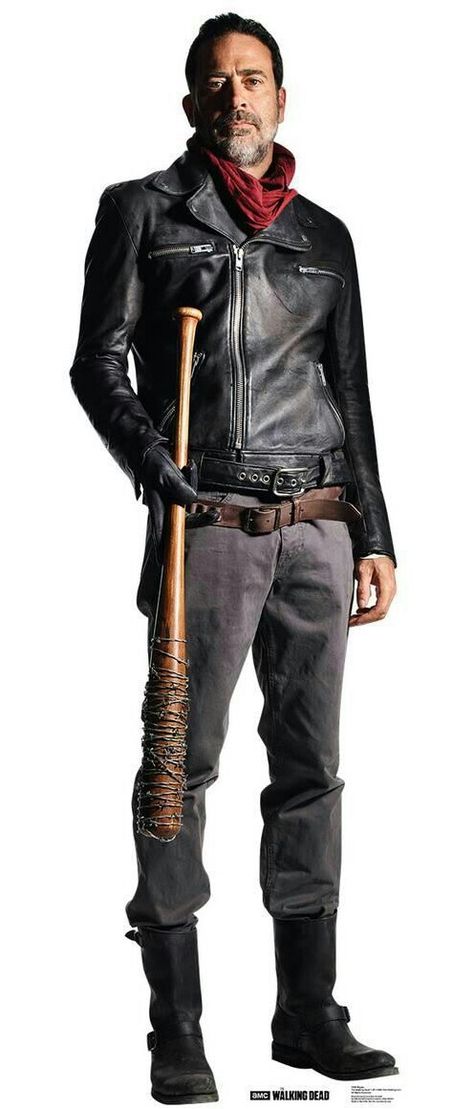 NEGAN Negan Outfit, Negan Cosplay, Walking Dead Costumes, Negan Walking Dead, Negan Twd, Black Halloween Dress, Zombie Costume, Cardboard Cutouts, Fantasias Halloween