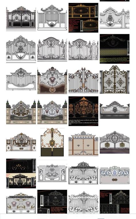 35 Stylish Design Ideas For The Main Gate Of Your House - Engineering Discoveries Tor Design, Home Gate Design, Gate Designs Modern, House Main Gates Design, Steel Door Design, Iron Door Design, Gate Designs, Steel Gate Design, Front Gate Design