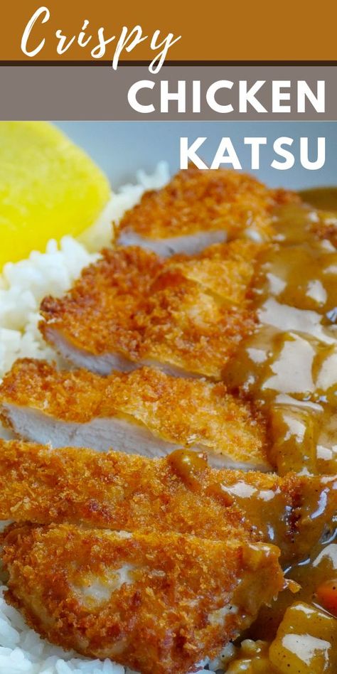 Japanese Chicken Cutlet Curry, Chicken Katsu Recipe Japanese Style, Chicken With Panko Bread Crumbs, Japanese Chicken Katsu, Chicken Katsu Recipe, Panko Recipes, Katsu Chicken, Chicken Katsu Recipes, Katsu Curry Recipes