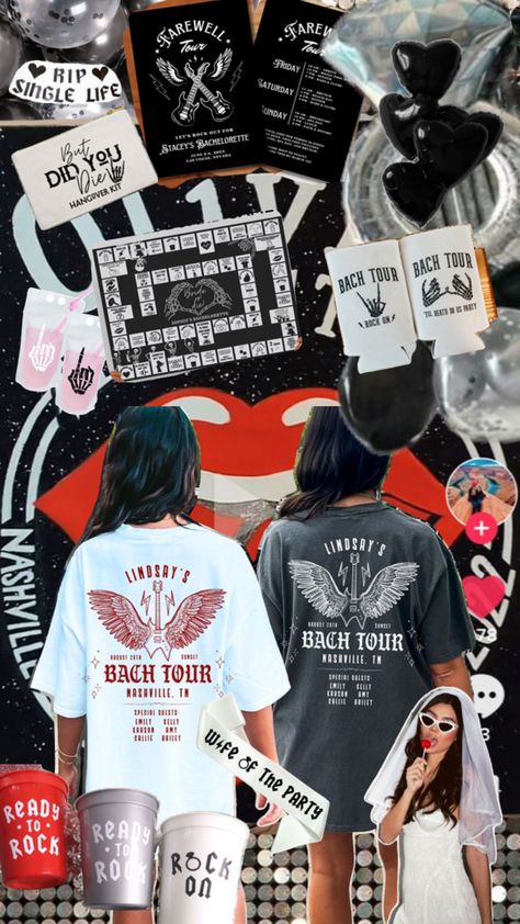 Biker Theme Bachelorette Party, Bachelorette Tour Shirt, Bach Tour Bachelorette Party, Detroit Bachelorette Party, Rock On Bachelorette Party, Ratchet Bachelorette Party Ideas, Tomboy Bachelorette Party, Heavy Metal Bachelorette Party, Candy Bachelorette Party