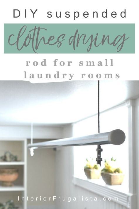 Organization And Cleaning, Laundry Room/mud Room, Room Storage Diy, Basement Laundry Room, Basement Laundry, Laundry Room Inspiration, Laundry Room Remodel, Laundry Closet, Clothes Drying