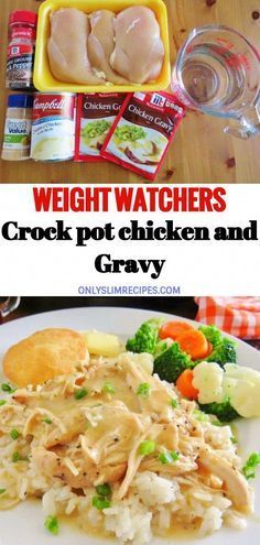 chicken and gravy crockpot | chicken and gravy | chicken and gravy instant pot | chicken and gravy stovetop | chicken and gravy recipes | chicken and gravy crockpot 3 ingredients | chicken and gravy crockpot slow cooker | chicken and gravy recipes stove top | Chicken Poop | Gravy_boat | Chicken | Weight Watchers Crock Pot Chicken, Slow Cooker Kip, Crock Pot Chicken And Gravy, Weight Watchers Crock Pot Recipes, Crockpot Chicken And Gravy, Chicken And Gravy, Ww Food, Menu Sarapan Sehat, Plats Weight Watchers