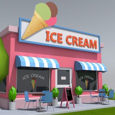 Pray, Praise and Worship: A New Devotion - The Myth of the Ice Cream Shop Villa Minecraft, Street Food Design, Ice Cream Business, Ice Cream Design, Italian Ice, Ice Cream Parlor, Ice Cream Shop, Easy Beef, Healthy Dinner Recipes Easy