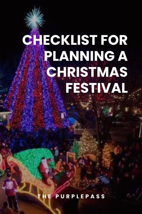 Community Christmas Tree Lighting Ideas, Christmas Tree Lighting Event, Large Outdoor Christmas Tree, Small Town Community Events, Community Christmas Ideas, Winter Community Event Ideas, Christmas Festival Booth Ideas, Christmas Tree Festival Ideas, Christmas Events Ideas