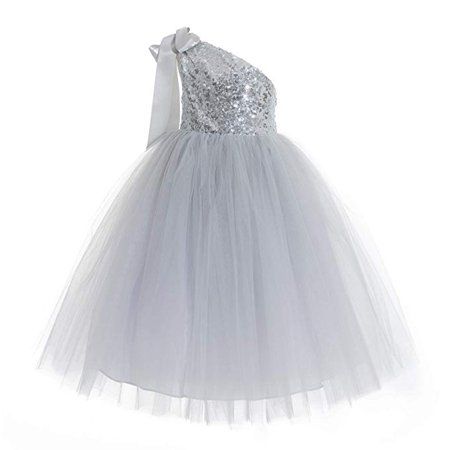 One-Shoulder Sequin Tutu Flower Girl Dresses Wedding Pageant Dress Tutu Dress Communion Dresses 182 Tutu Flower Girl Dress, Sequin Flower Girl Dress, Ballroom Gowns, Pageant Gown, Princess Bridal, Princess Flower Girl Dresses, Flower Girl Dresses Tutu, Lace Ball Gowns, Girls Pageant Dresses