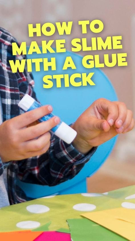 Glue Stick Slime, Slime With Glue, Make Slime At Home, Slime Glue, Slime At Home, How To Make Glue, Glue Stick Crafts, Diy Glue, Making Slime