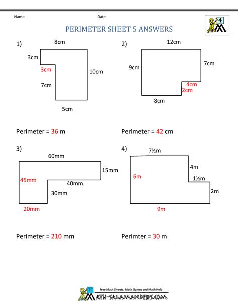 Top Template, Area And Perimeter Worksheets, Volume Worksheets, Finding Area, Area Worksheets, Area Perimeter, Math Tips, Mental Maths, Perimeter Worksheets