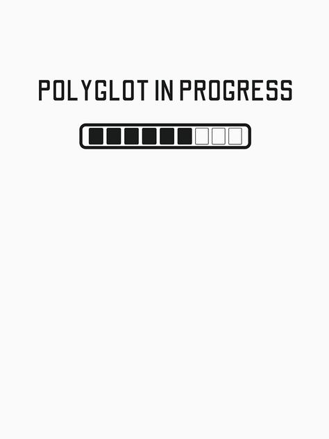 "Polyglot In Progress" T-shirt by OneHappyMoon | Redbubble Polyglot Vision Board, Polygot Aesthetic, Polyglot Aesthetic Vision Board, Polyglot Aesthetic, Pecha Kucha, Winter Arc, Vision Board Images, Vision Board Photos, Manifestation Board