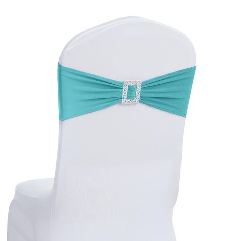 PRICES MAY VARY. MATERIAL:Sash(90% Polyester & 10% Spandex ), Buckle(100% Plastic).The white chair covers are not included. Dimension: 13.8*5.5 inches,with stretch can fit for 35-48CM Chair Back Width.It can fit for most of Banquet Chairs, Stacking Chairs, Dining Room Chairs. Easy to Use:These stretch sashes for chairs are easy to wear and take off, no need to tie a bow, you just need to stretch over the chair cover. Easy care & Reusable: Washable. No need ironing. Can be used time and time agai Tiffany And Co Baby Shower Theme, Tiffany Blue Paris Theme Party, Tiffany And Co Theme Party Balloons, Tiffany And Co Theme Party Pink, Tiffany And Co Hen Party, 50th Birthday Tiffany Theme, Tiffany And Co 40th Birthday Party, Tiffany And Co Theme Birthday Party, Tiffany’s Party