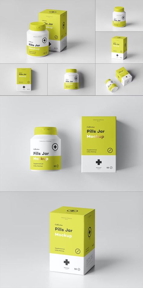 Pills Jar Mock-up Medicine Bottle Design, Pill Box Design, Pill Bottle Design, Medicine Packaging Design, Pill Packaging Design, Medicine Box Packaging, Gummies Packaging, Mockup Packaging Box, Medicine Box Design