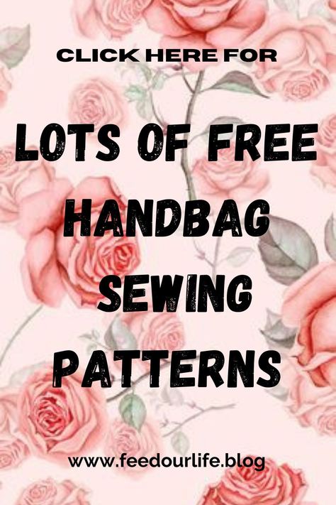 Get access to lots of handbag, clutch, back pack, purse and pouch sewing patterns. #handbagsewingpatterns #bagsewingpatterns #freesewingpatterns #freebagpatterns #bagpatterns #feedourlife Sewing Projects Purse Ideas, Purses To Make, Patterns For Purses Free, Hip Purse Pattern Free Sewing, Free Handbag Sewing Patterns, Handbag Patterns Free Sewing Projects, Handmade Handbags Patterns, Hand Bag Patterns Sewing, Free Handbag Patterns To Sew