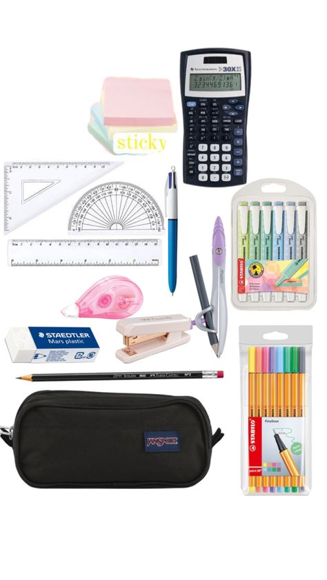 things u need in ur pencile case Pencil Case Essentials, Pencil Case Essential, Couture Vintage, Pencil Pouch, What To Pack, Study Tips, School Stuff, School Ideas, Glow Up?