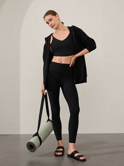 Saw this on Athleta: Bra Dress, Ribbed Leggings, Ribbed Texture, Three Layer, Black Rib, Bottom Clothes, Second Skin, Yoga Leggings, Dress Accessories