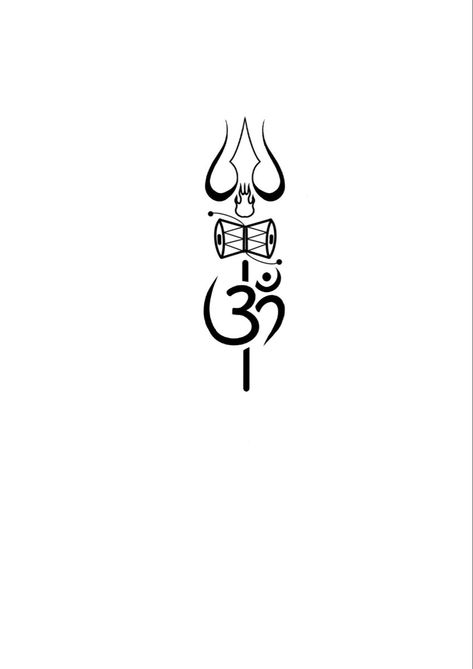 Hindu Wrist Tattoo, Shiva Outline Tattoo, Hindu Aesthetic Tattoo, Simple Om Tattoo, Shiv Outline, Sivan Tattoo Designs Small, Thrishoolam Tattoo Design, Minimal Trishul Tattoo, Thirisulam Tattoo