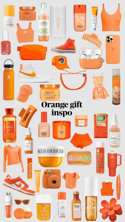 Orange gift inspo Orange Gift Basket, Fall Room Ideas, Summer Gift Baskets, Orange Preppy, Vanilla Smell, Preppy Fall Outfits, Oranges Gift, Halloween Baskets, Preppy Christmas