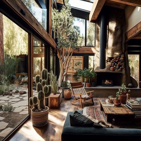 Southwestern Style Interior Design, Modern Ranch Furniture, Ranch Style Mid Century Modern, Modern Cabin Aesthetic Interiors, South West Interior Design, West Texas Interior Design, Classy Southwest Decor, Southwest Western Decor, Mid Century Southwest Living Room