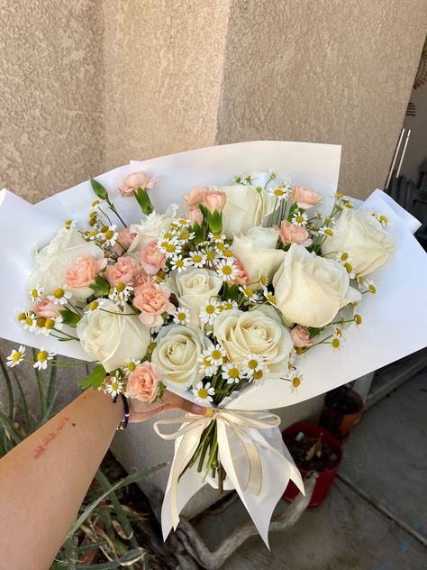 roses bouquet, white roses, korean style bouquet Korean Floral Bouquet, Korean Style Bouquet, Korean Bouquet, Birthday Moodboard, Bouquet White Roses, Bouquet Business, 28 Birthday, Birthday Flowers Bouquet, White Rose Bouquet