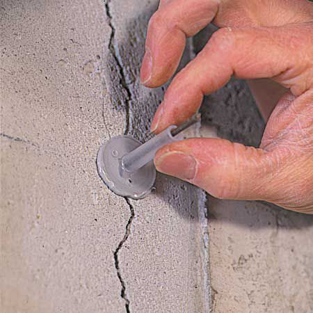 Fixing Cracks in Concrete - This Old House Concrete Walls Diy, Fix Cracked Concrete, Cracks In Concrete, Repair Cracked Concrete, Concrete Repair Products, Easy Home Improvement, Concrete Walls, Diy Techniques, Basement Walls