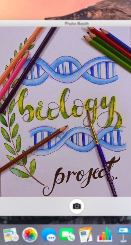 Creative artwork Zoology Front Page Design, Front Page Of Biology Project File, Biology Title Page Aesthetic, Biology First Page Decoration, Bio File Decoration Ideas, Telugu Border Design For Project, School Book Covers Biology, Telugu Cover Page For Project, Bio Front Page Design