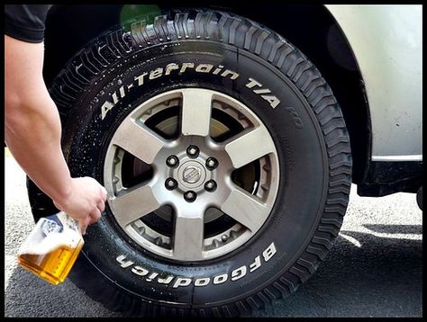 Diy Tire Shine, Tire Aesthetic, Homemade Tire Shine, Tired Mom Costume, Best Tire Shine, Clean Car Tires, Car Detailing Supplies, Mom Costume, Tyre Shine