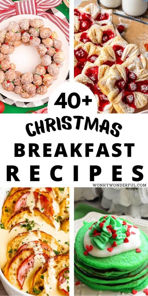 This ultimate list of Christmas Breakfast Ideas will ensure your Christmas morning is wonderful. From breakfast casserole bakes to pancakes to egg dishes, so many ideas for Christmas brunch or breakfast. Sweet, savory, easy and homemade it's all here, The Best Of The Best Christmas Breakfast Recipes! #chistmasrecipes #breakfastrecipes #holidayrecipes Christmas Brunch Side Dishes, Vegan Christmas Breakfast, Christmas Brunch Menu Ideas, Breakfast Grazing Table, Breakfast Ideas Christmas, Morning Breakfast Recipes, Best Christmas Breakfast, Christmas Breakfast Recipes, Christmas Brunch Menu