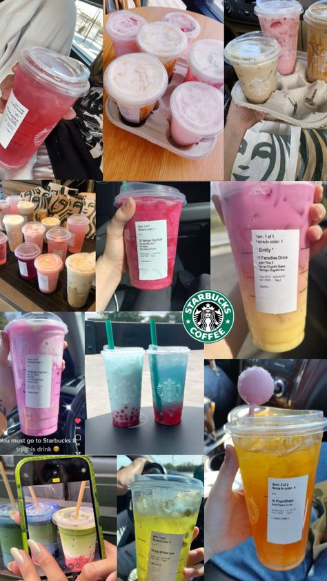 What is your go to Starbucks order? ⭐️ Viral Starbucks Drinks, Starbucks Combos, Starbucks Orders To Try, Starbucks Copycat Recipes Drinks, Drink Starbucks, Starbucks Aesthetic, Starbucks Orders, Starbucks Order, Punch Cocktails