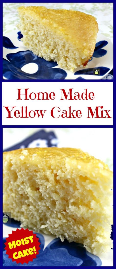 Cake Mix Recipes Homemade, Homemade Yellow Cake, Yellow Cake Mix Recipes, Homemade Cake Mixes, Honey Bun Cake, Moist Yellow Cakes, Bun Cake, Yellow Cake Recipe, Diy Easy Recipes