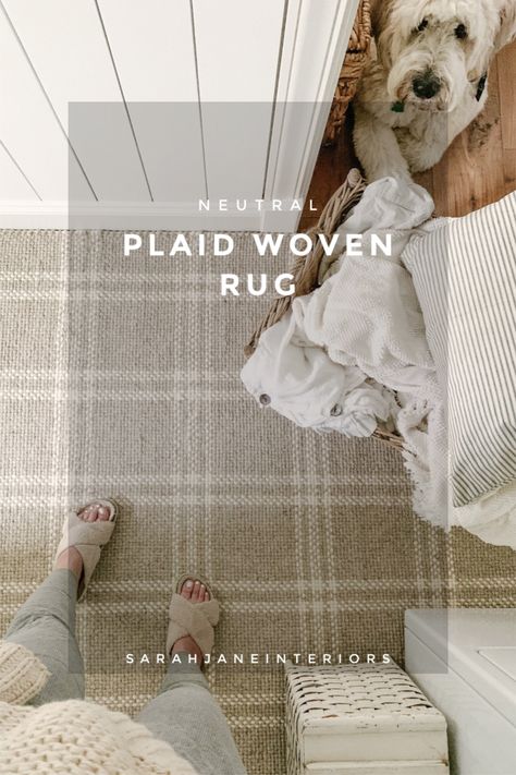 Striped Playroom Rug, Toddler Room Rugs Boy, Tweed Rug Bedroom, Plaid Rug Basement, Plaid Farmhouse Rug, Living Room With Plaid Rug, 8x10 Nursery Rug, Plaid Area Rug Nursery, Plaid Area Rug Bedroom