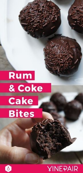 It's summertime which means we're entertaining every weekend and on the lookout for easy, delicious recipes that make our guests ooh and aah. These Rum & Coke cake balls are the perfect bite of your favorite order at the bar. Not to mention, these cake pops are supremely moist and a perfect dessert for groups. Rum Cakes, Coke Cake, Boozy Treats, Alcoholic Treats, Alcohol Cake, Cake Ball Recipes, Alcoholic Desserts, Serving Ideas, Christmas Cake Pops