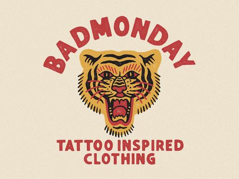 Tiger Shop, Tiger Illustration, Tiger Design, Vector Logos, 로고 디자인, Vintage Logo, Apparel Design, Design Inspo, Vintage Design