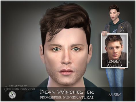 This is my version of Sim inspired by Dean Winchester is one of the two protagonists from the American drama television series Supernatural. He is portrayed by Jensen Ackles.
Hope you like it Dean Winchester Hair, Angelina Jolie Tattoo, Sims 4 Cc Hair, Supernatural Dean Winchester, Winchester Supernatural, Supernatural Dean, Chandler Bing, Best Sims, Natural Eyes