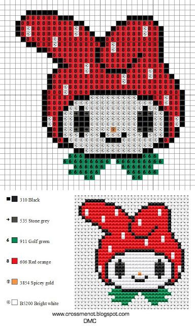 Cross me not: Strawberry My Melody My Melody Cross Stitch Pattern, Pixel Art Pattern My Melody, Sanrio Pixel Art Grid Small, Cross Stitch Patterns Sanrio, Pixel Sanrio Art, My Melody Cross Stitch, My Melody Alpha Pattern, Crochet Sanrio Bag, Sanrio Cross Stitch Pattern