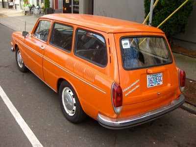 Volkswagen Squareback. Mine was orange like this one and had an automatic transmission.  Traded my dodge challenger in for this one.  Big change, from one extreme to the other.  This was a good car. Volkswagen Variant, Volkswagen Germany, Volkswagen Squareback, Volkswagen Type 3, Station Wagon Cars, Vw Type 3, Vw Lt, Vw Classic, Classic Volkswagen