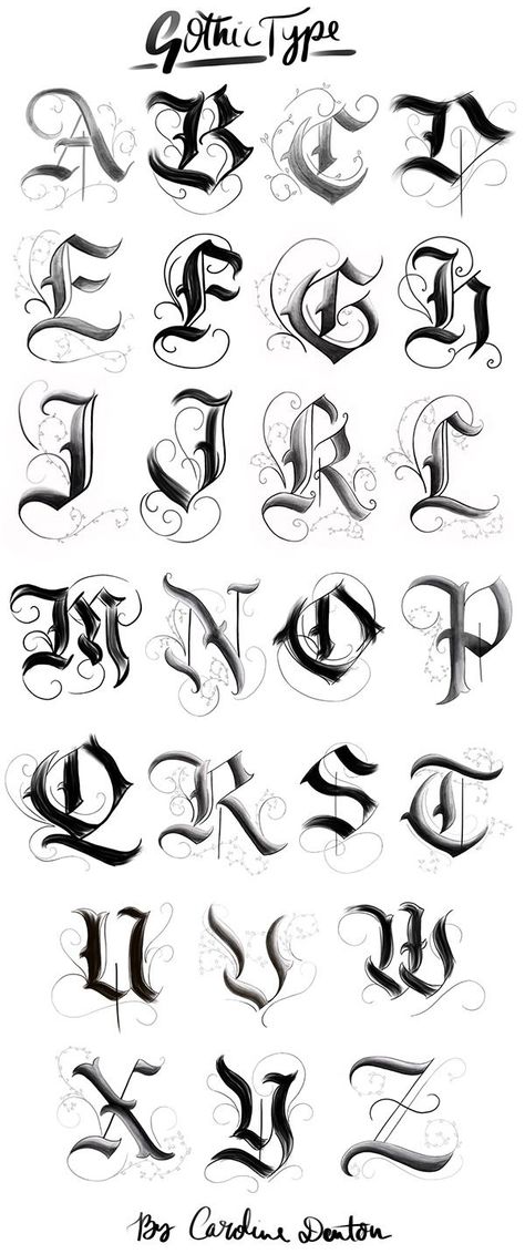 Gothic Alphabet on Behance Easy Calligraphy, Lettrage Chicano, Old English Alphabet, Alphabet Calligraphy, Gothic Calligraphy, Tato Ikan Koi, Tattoo Lettering Alphabet, Alphabet Graffiti, Gothic Alphabet