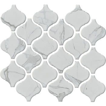 Backsplash Tiles | Subway, Arabesque & More | The Tile Shop Arabesque Tile Backsplash, Backsplash For White Cabinets, White Tile Backsplash, Arabesque Tile, White Mosaic, Arabesque Pattern, The Tile Shop, Tiles Texture, Marble Wall