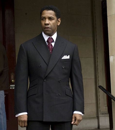 Leonard Logsdail Bespoke on Instagram: “One of about 30 garments I made for Denzel for American Gangster. Lot of fun #american #americangangster #movie #movies #moviecostume” Gangster Suit, American Gangster, Wise Guys, Bespoke Suit, Denzel Washington, Sharp Dressed Man, Well Dressed Men, Suit And Tie, Men Looks