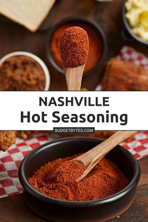 Nashville Hot Sauce Recipe, Nashville Hot Recipe, Homemade Salts, Nashville Hot Seasoning, Nashville Hot Chicken Recipe, Diy Seasonings, Hot Chicken Recipe, Boiled Chicken Recipes, Homemade Seasoning