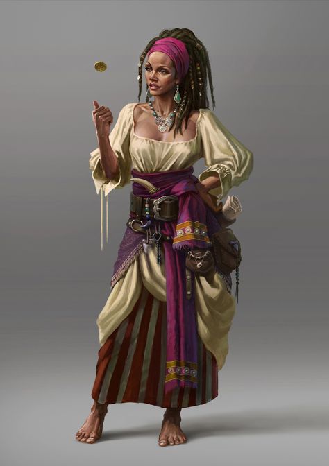 Dungeons And Dragons Homebrew, Monster Under The Bed, Brown Women, Pathfinder Character, High Fantasy, Pirate Art, Human Art, Fantasy Collection, Dungeons And Dragons Characters