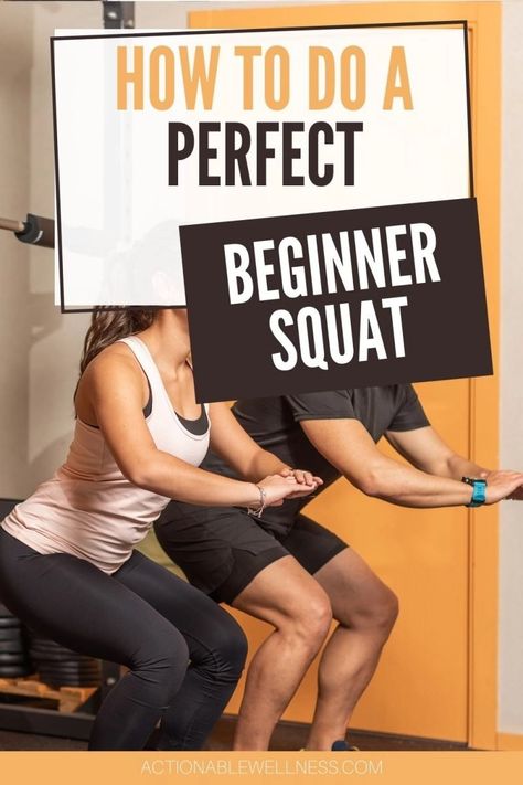 woman working with personal trainer doing bodyweight squat Squat For Beginners, How To Do Squats, Squat Routine, How To Squat Properly, Benefits Of Squats, Body Weight Squat, Squat Hold, Body Makeover, Weighted Squats