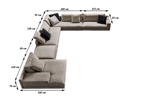 U Shaped Sofa Living Room Layout Modern, Big L Shaped Couch, Sofa Design U Shape, Lshapesofa Living Room, Corner Sofa Design Modern, L Sofa Design Modern, U Shape Sofa Living Room, Sofa Corner Design, Big Sofa Living Room